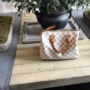 Louis Vuitton Speedy 25Damier Azur Authentic